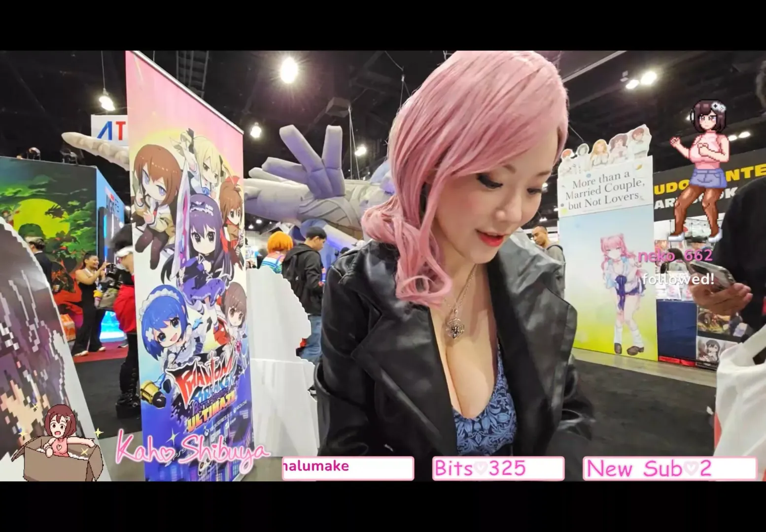 we got pink hair kaho today