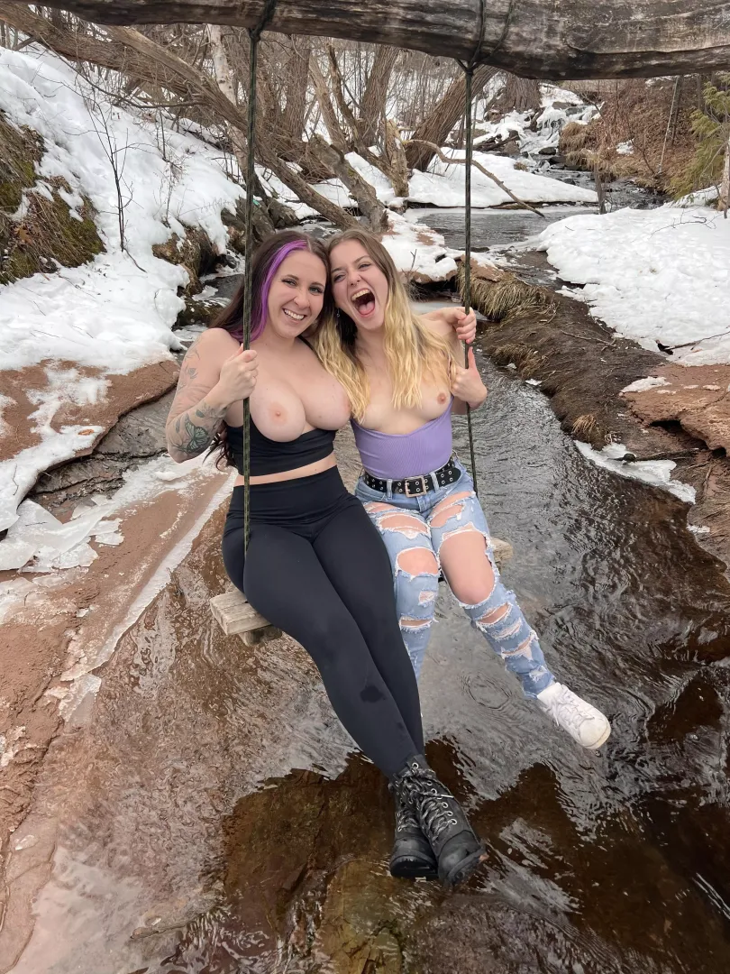 We love having our tits out together