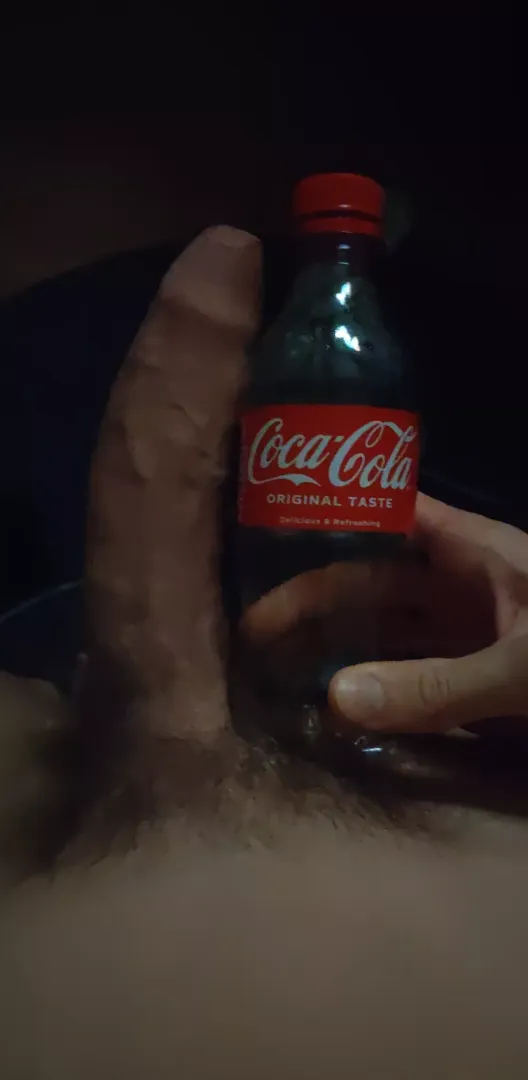 We ran out of coke... Drink my cum instead?