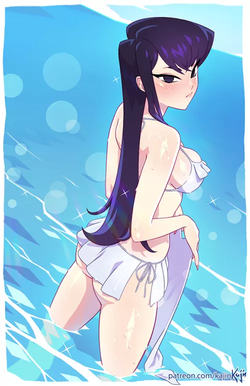 Wearing a bike (By kajin) [Komi Can't Communicate]