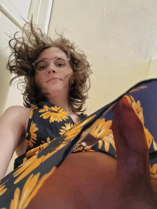 Wearing dresses can be complicated...