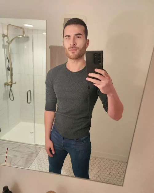 Wearing my favorite sweater