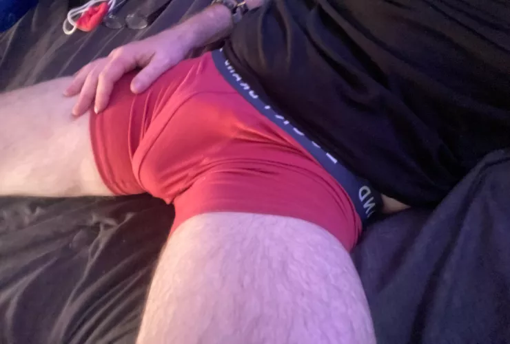 Wearing my str8 roomies underwear I snagged