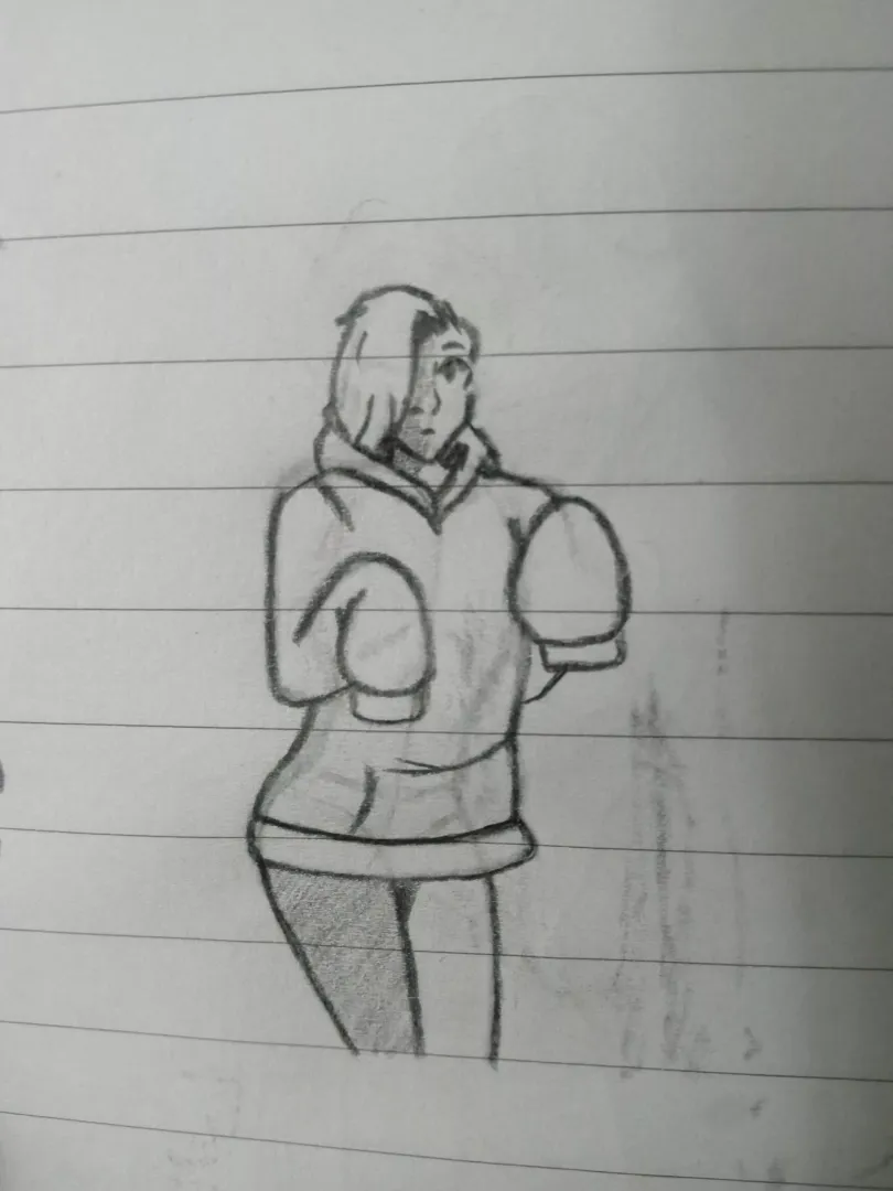 Wearing oversized hoodies...it's his boyfriend's (Bluertiger)
