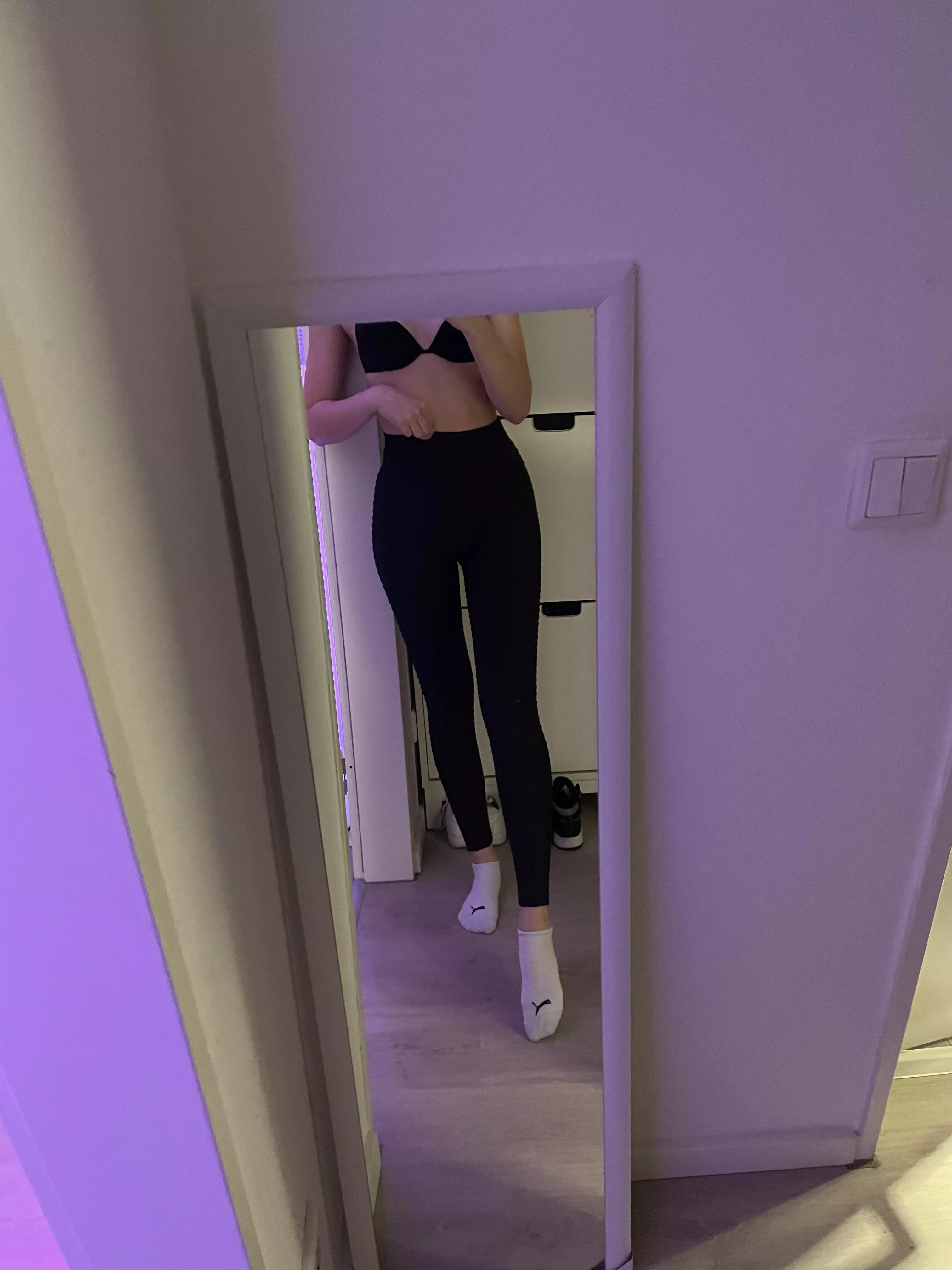 Wearing small ankle socks today