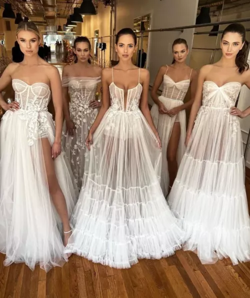 Wedding dress seethru