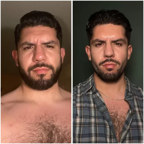 went for a goatee look with a slick back. maybe a full beard doesnt suit me