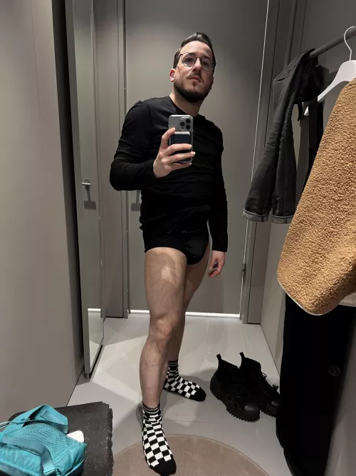 Went to try on some clothes and felt good about myself today