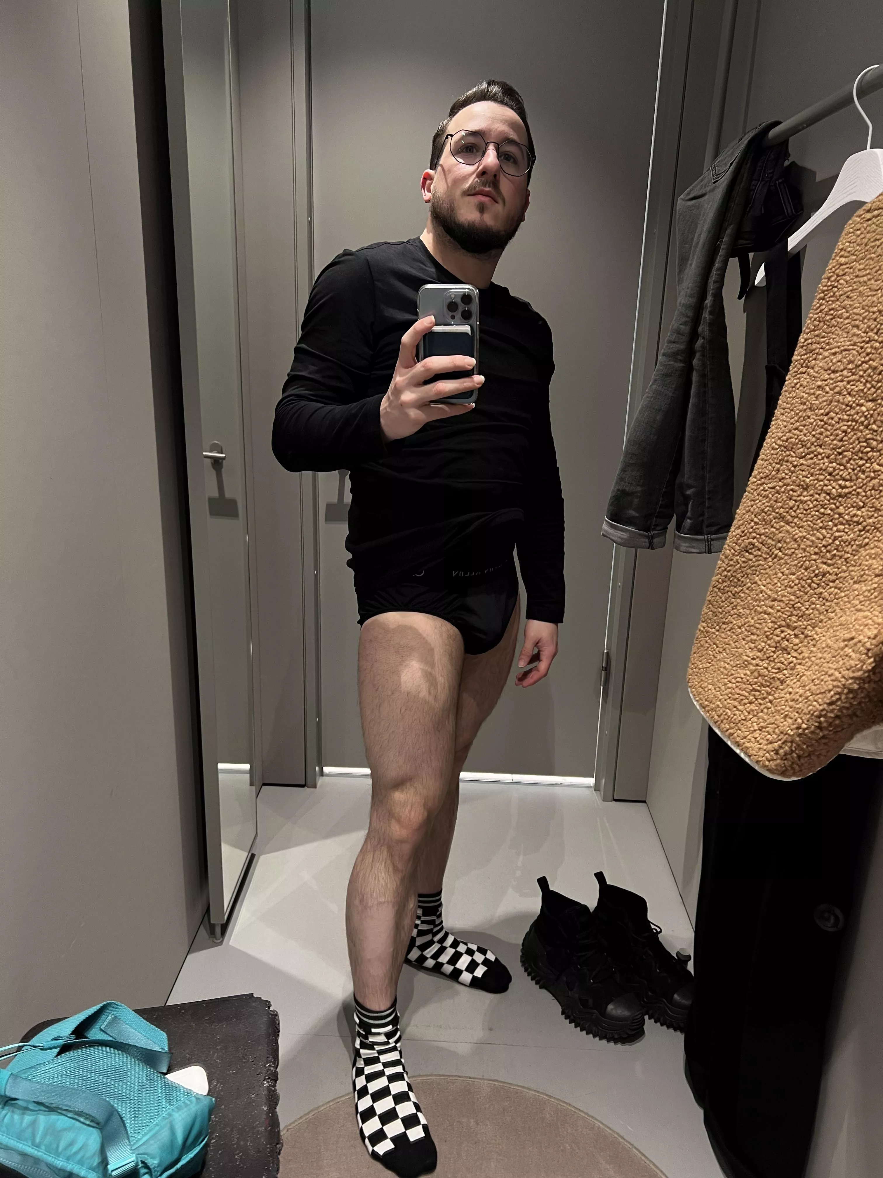 Went to try on some clothes and felt good about myself today