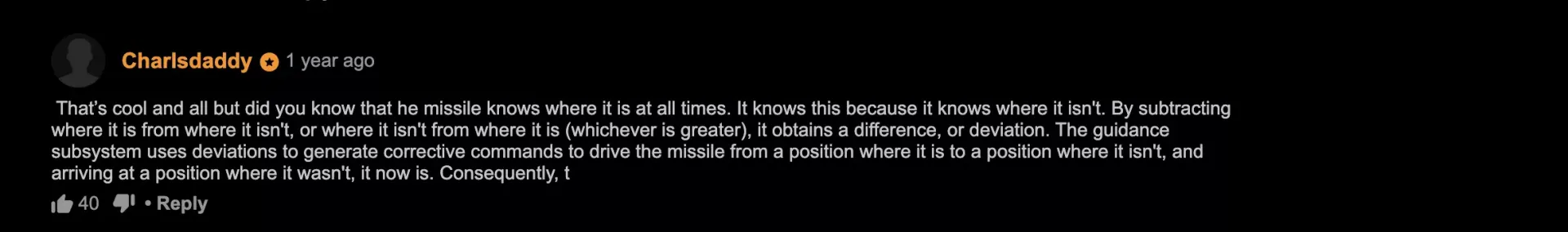 what about missiles?