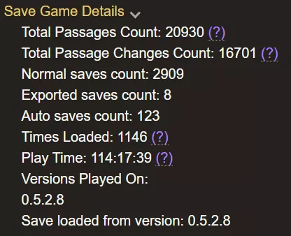 What are all of your Play Times?
