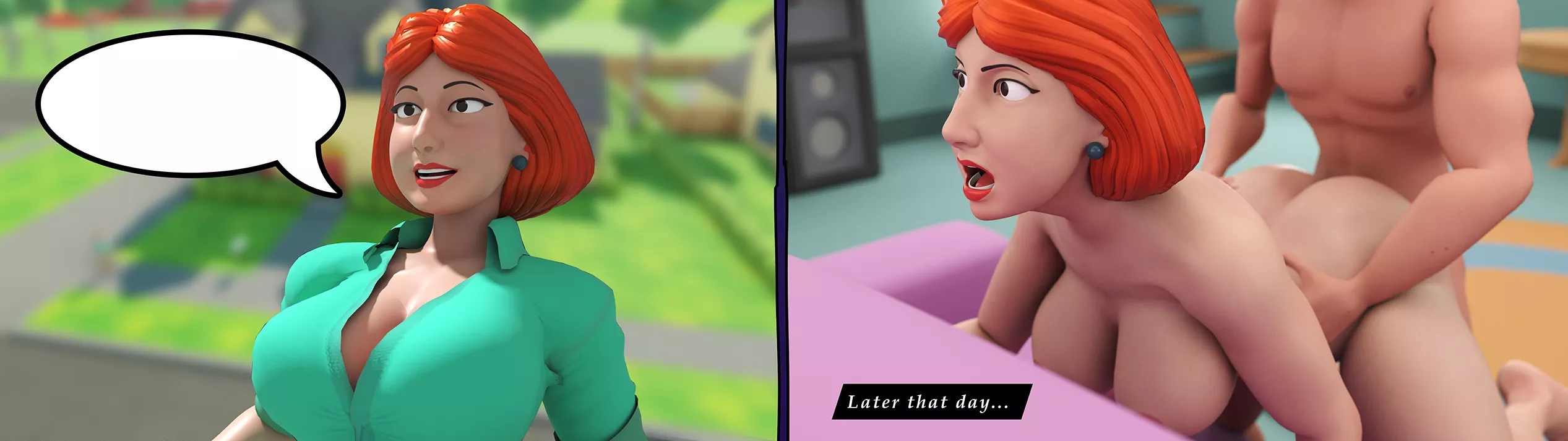 What did she say? Caption this! .... mom Lois Griffin getting FUCKED!! [Edgeville] - A 3D, Open World, First Person NSFW Adventure