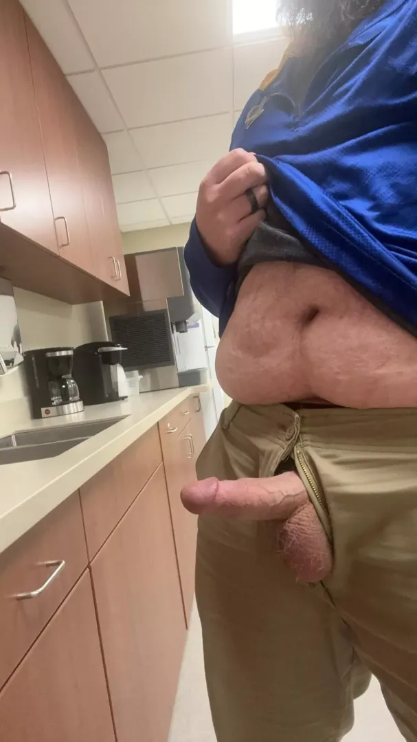 What good is a break room if you can’t get your cock out? 