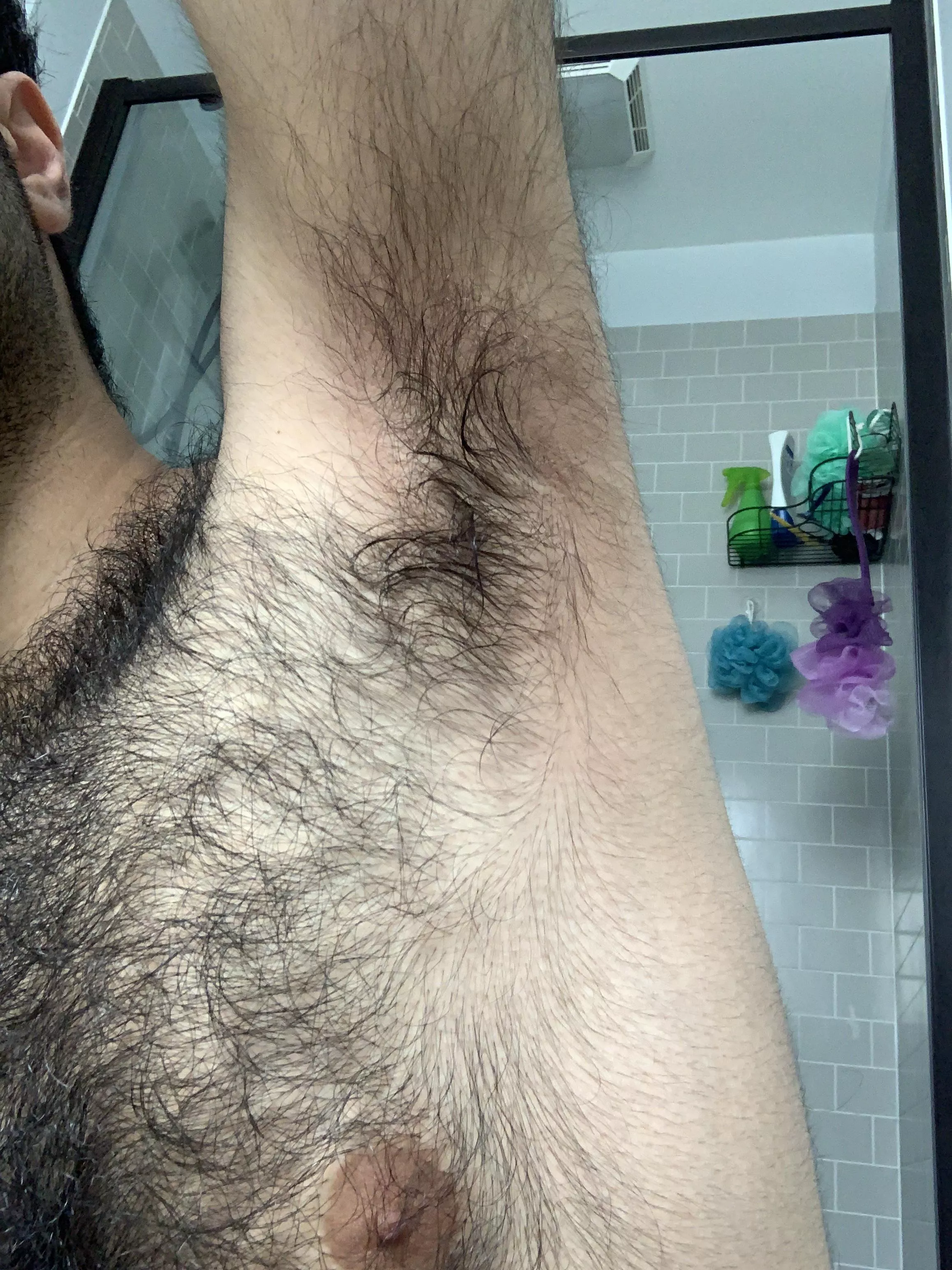 What if I told you I haven’t showered yet. Would you still lick and sniff my pits? 
