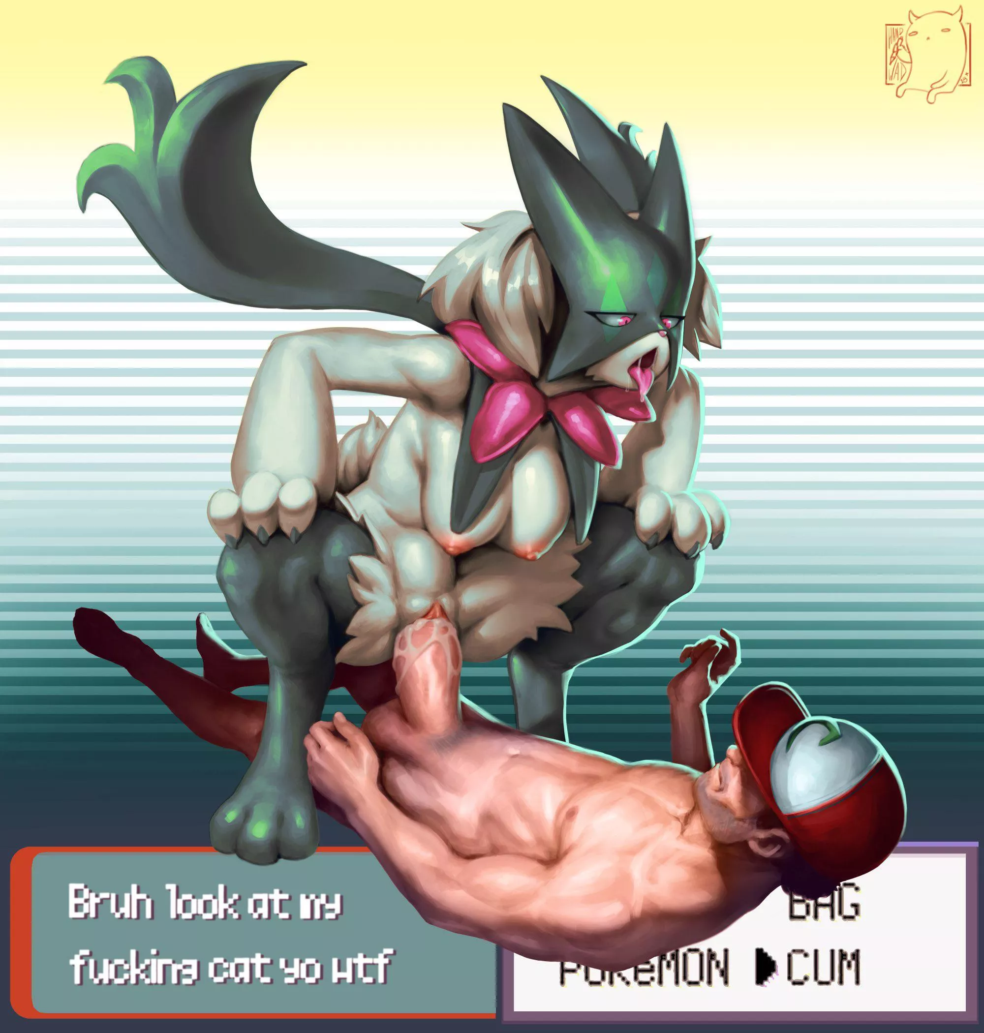 What the cat doin’? [MF] (Handwad)