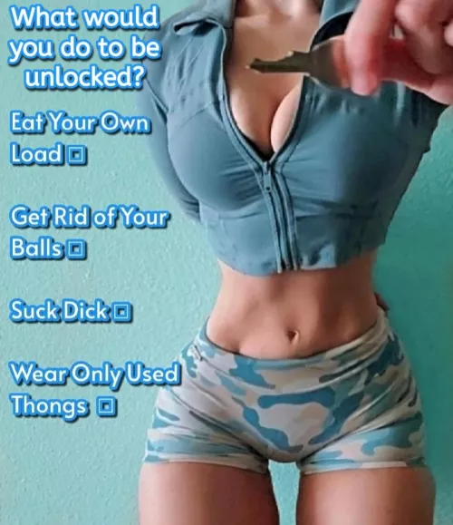 What would you do to be unlocked?