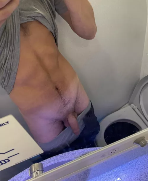 What’s more impressive my softie on a plane or my tan line? ;)