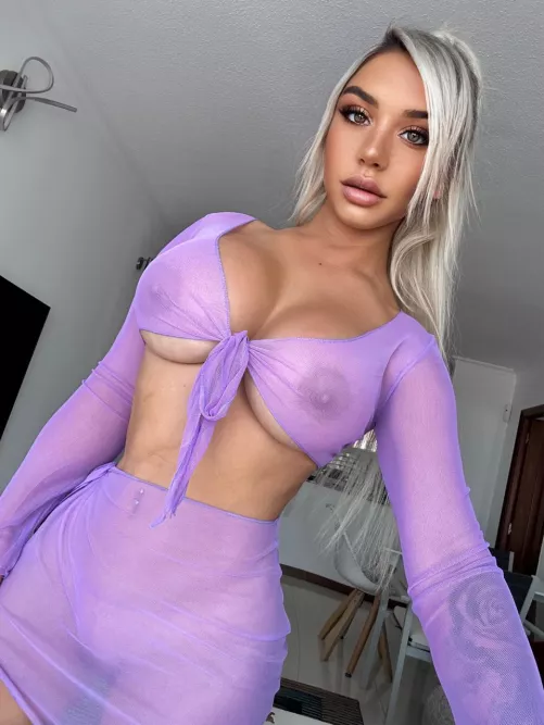 What's the first word that comes to mind when you see my boobs?