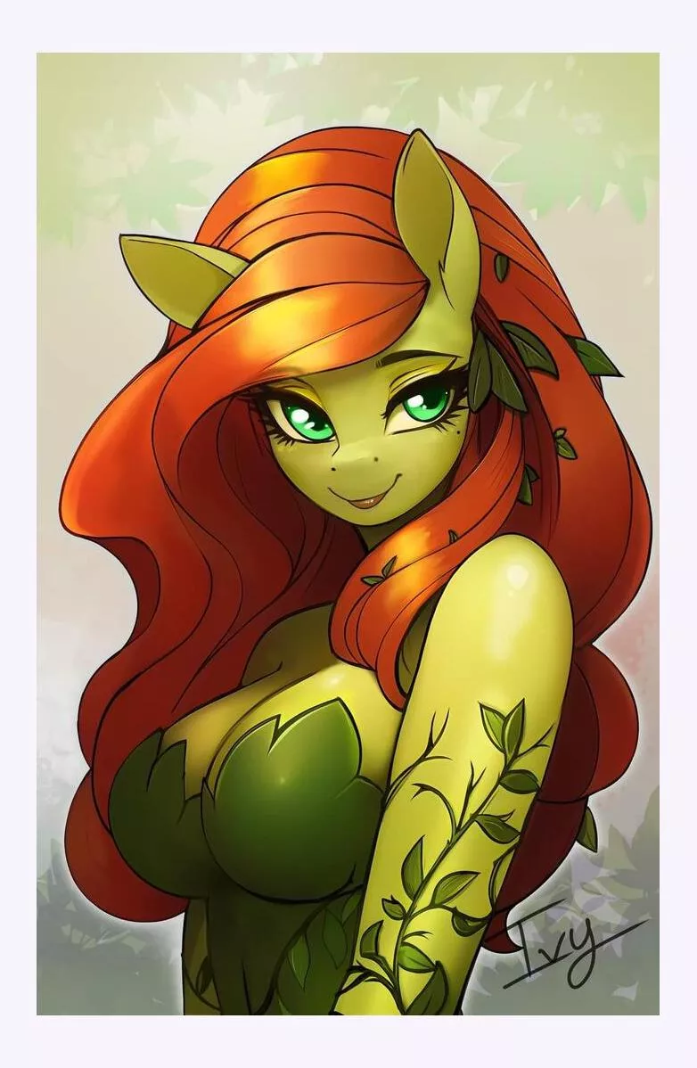 When peanut butter meets chocolate, poison ivy-MIP mash up art by me