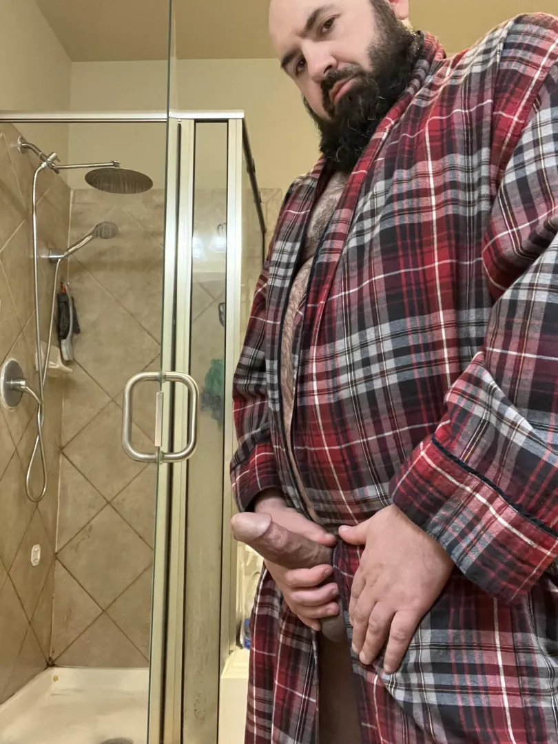 When you’re a dad with a robe like this, sometimes things just pop out to say hello…