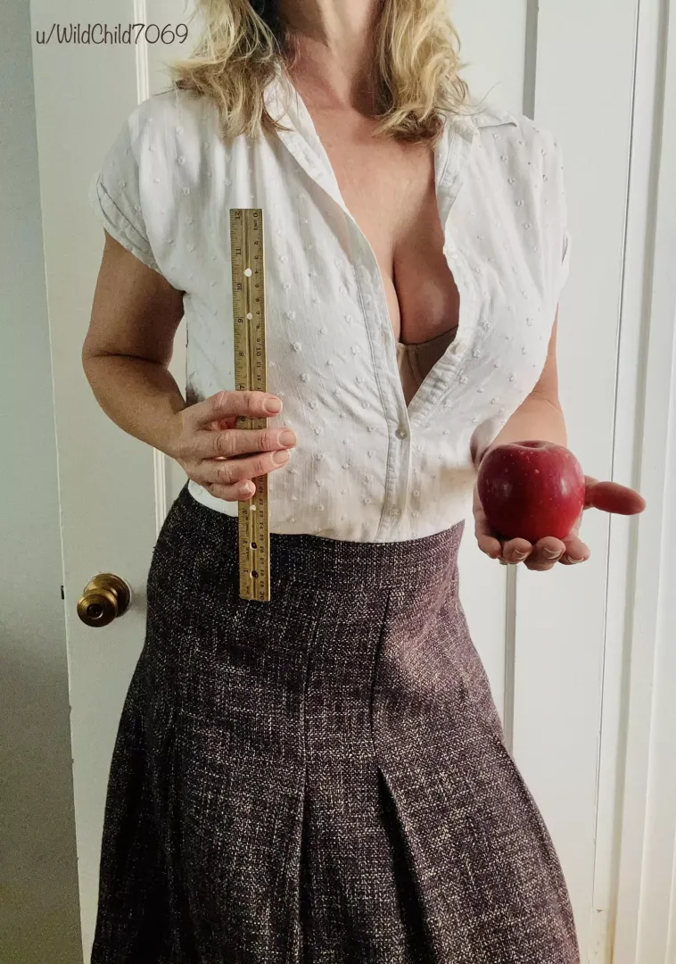 Which is it going to be…The apple or the stick? 🍎📏