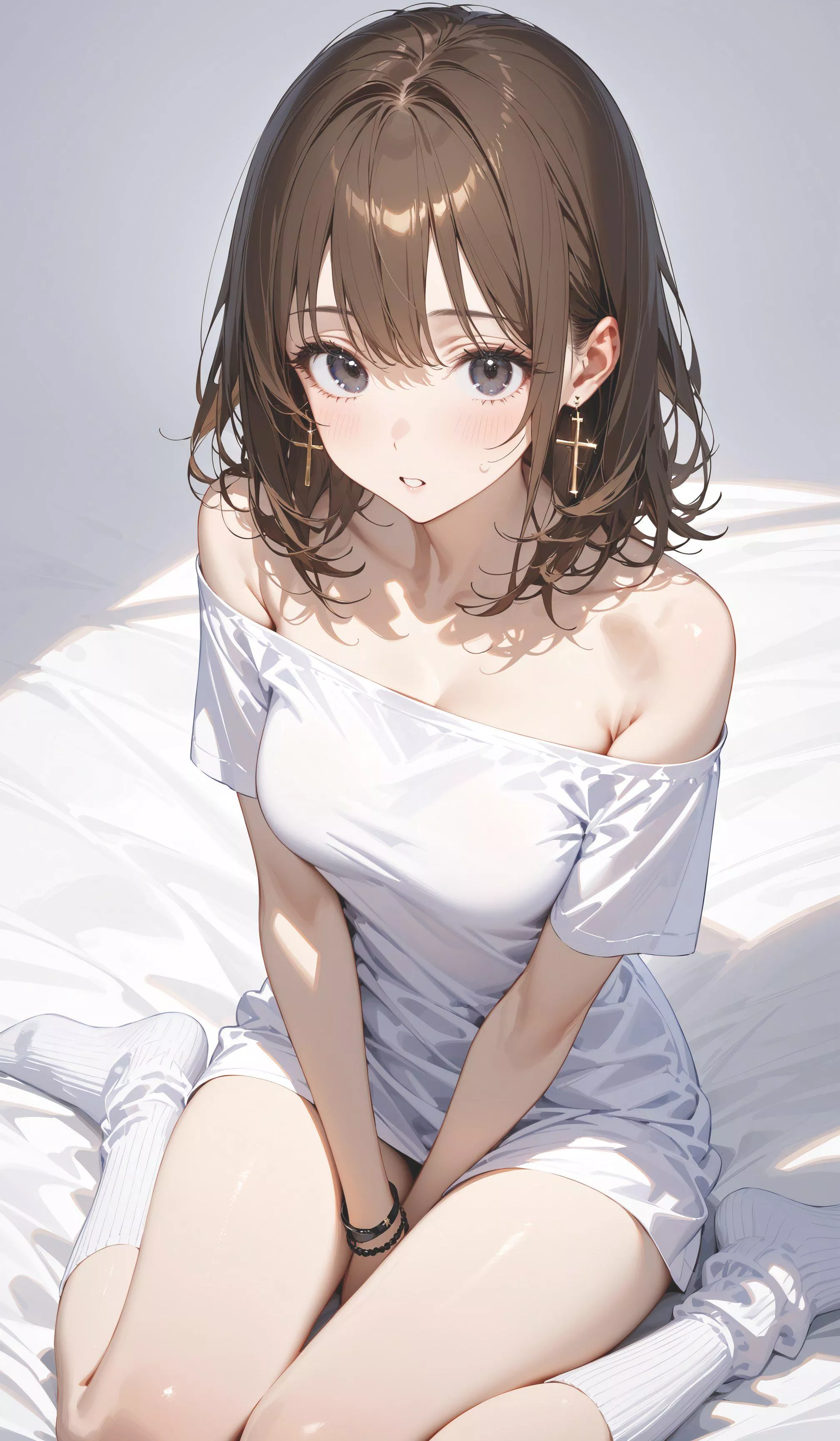 White Shirt & Socks
