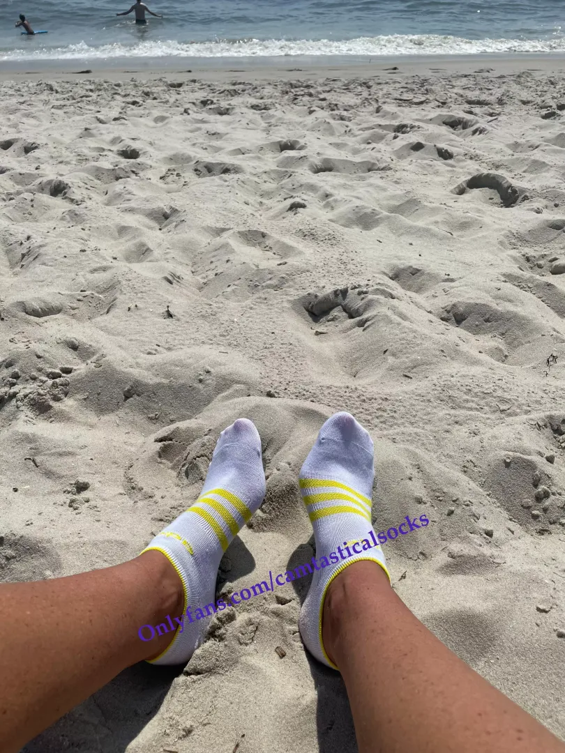 White Striped Adidas Socks
