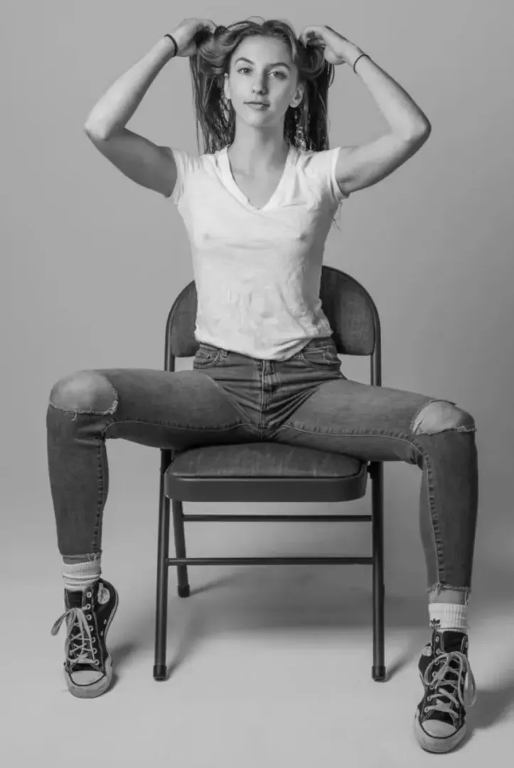 White T and jeans
