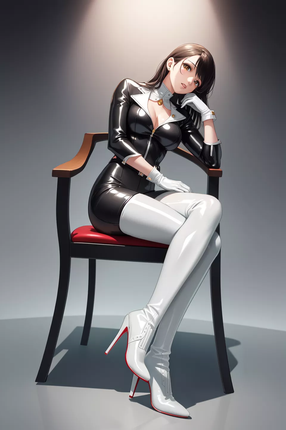 White Thigh Boots 
