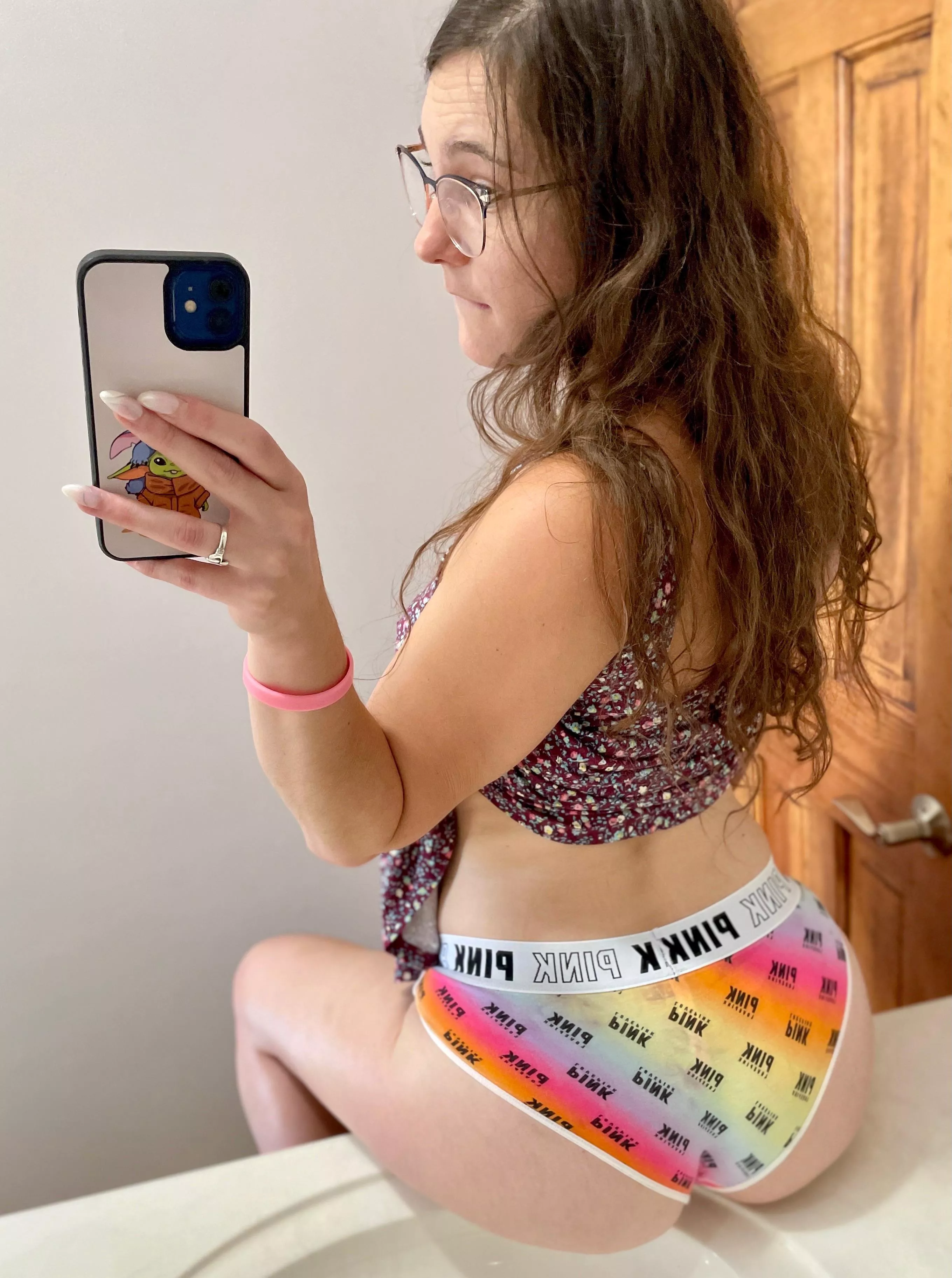 Who am I? Oh just the hot friend who snaps selfies in your bathroom [f]