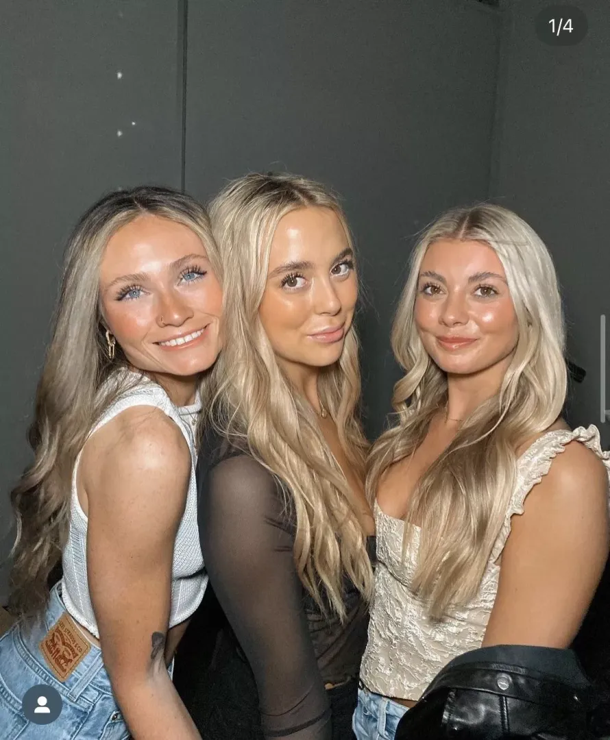 Who are you taking home out of these 3 blonde sorority babes?