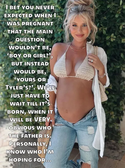 Who do you think she wants to be the father of her child, and why?