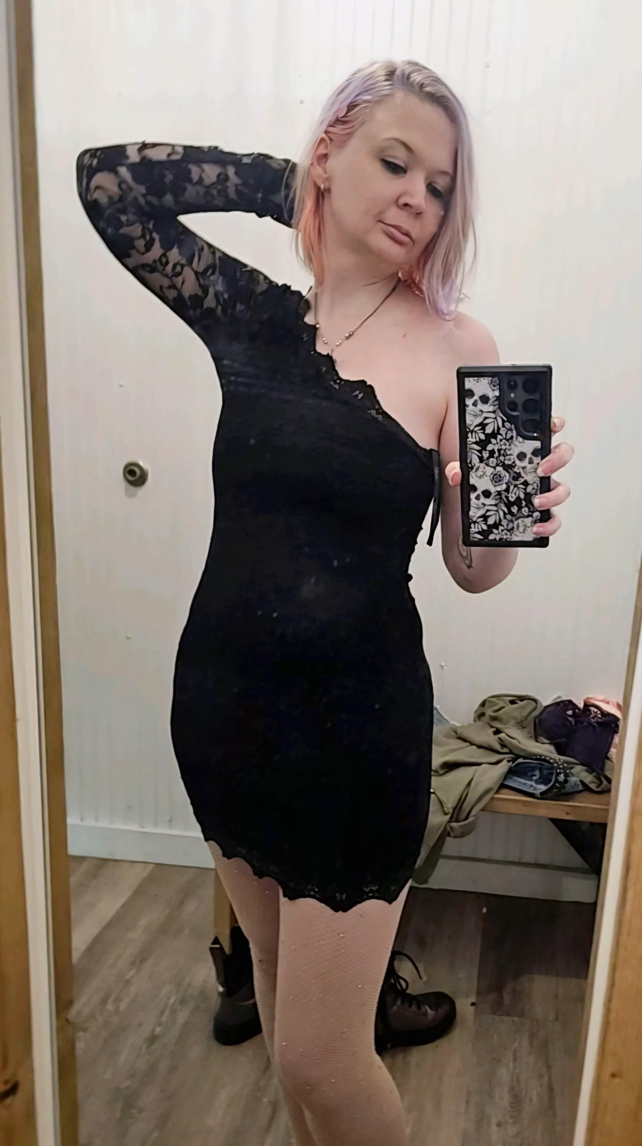 Who doesn't love a little black dress? And, there may be a shot from the back...