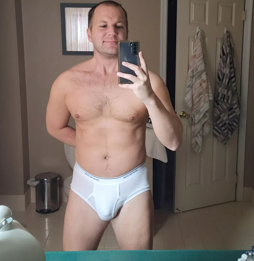 who has seen a family member in briefs or tried them on? [36]