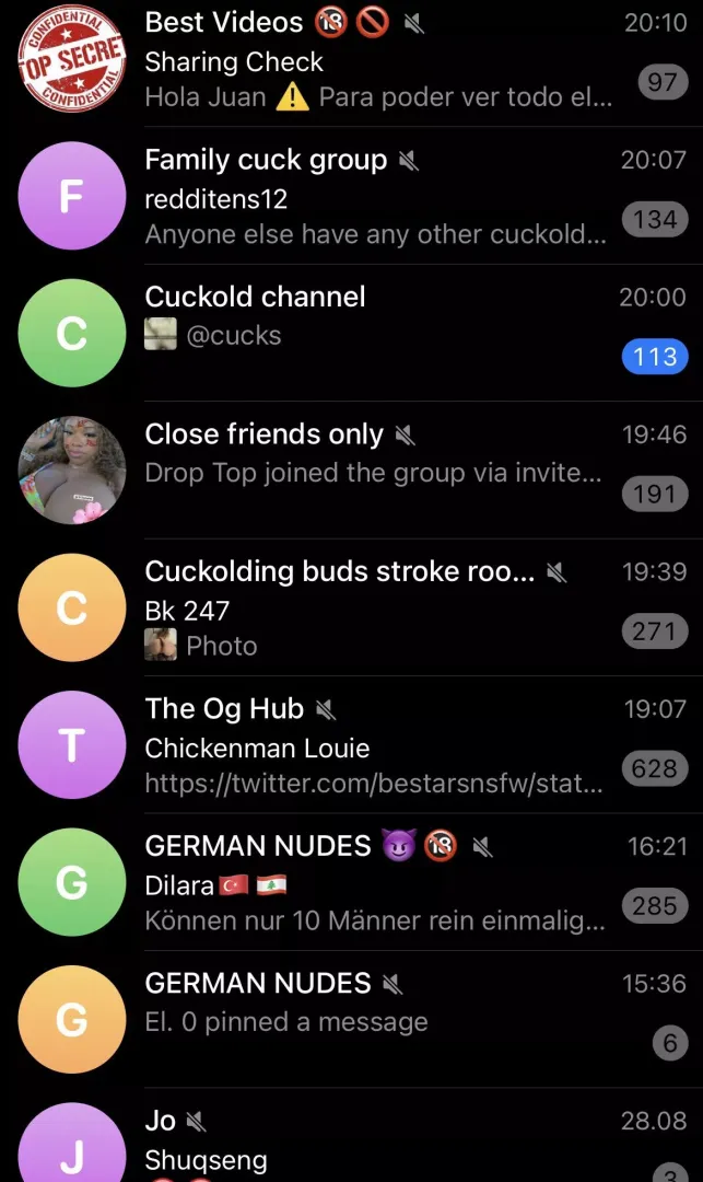 Who Want in this nudes groups? Only today 50€ normaly 75€