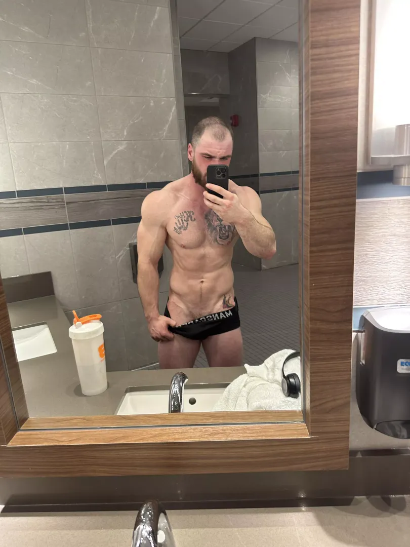 Who wants to help me change after this morning’s workout?