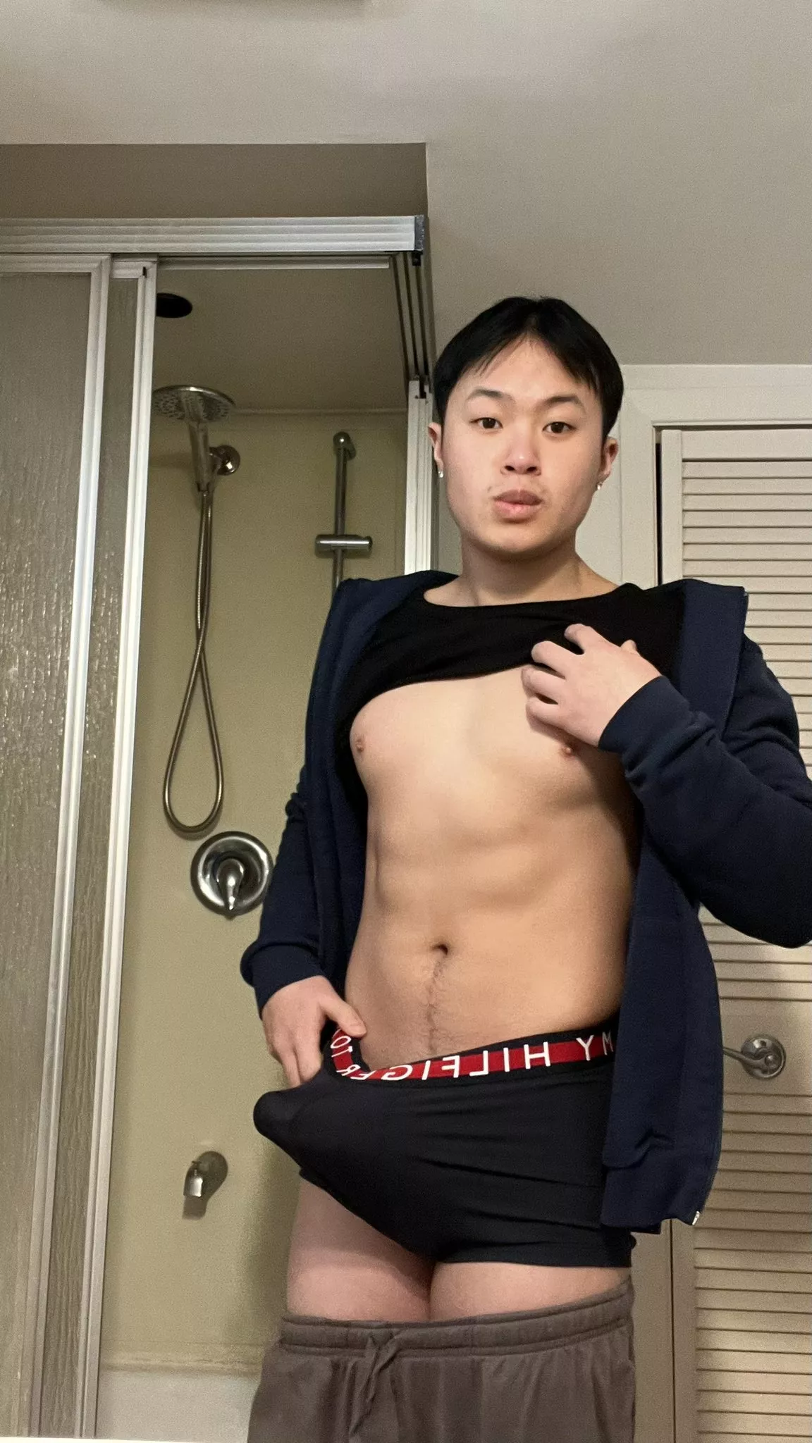 Who Wants To See My Bottom Get Fucked In This Bathroom?
