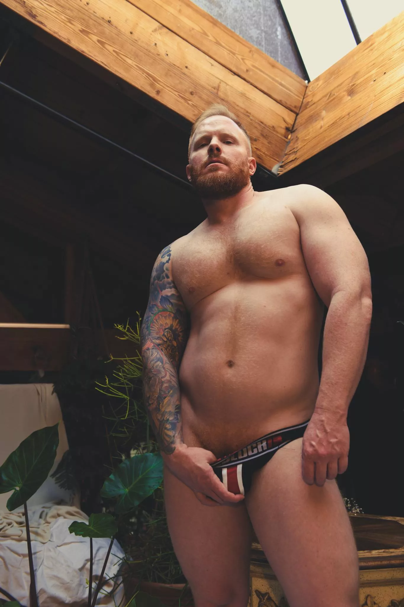 Who wants to see what's under this jock?