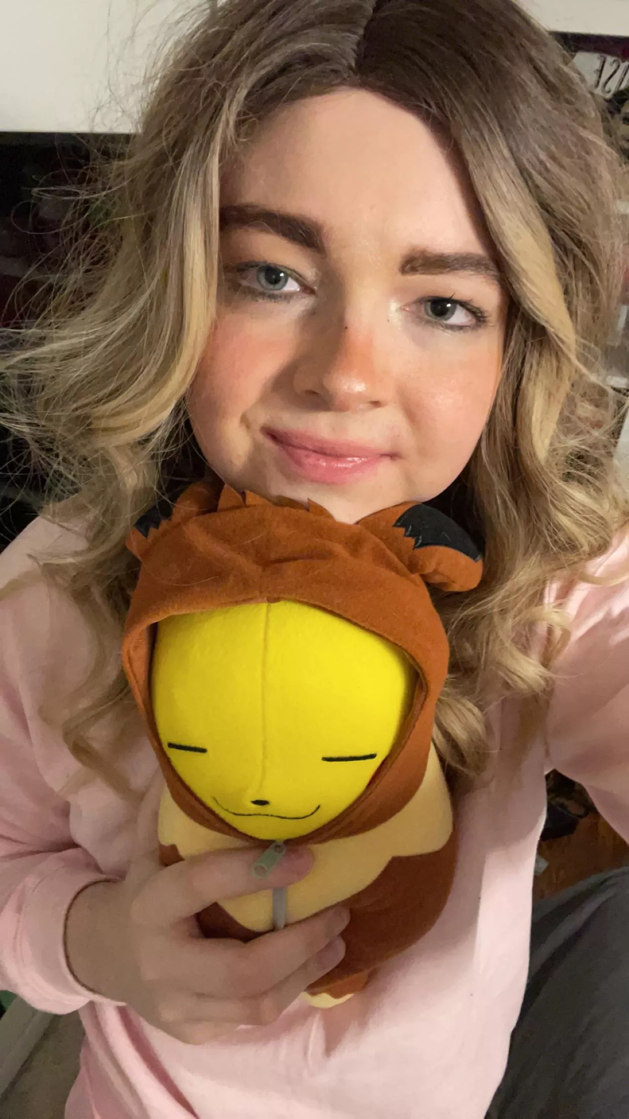 Who would cuddle me to sleep? All I have is this Pokémon plushie 🥺