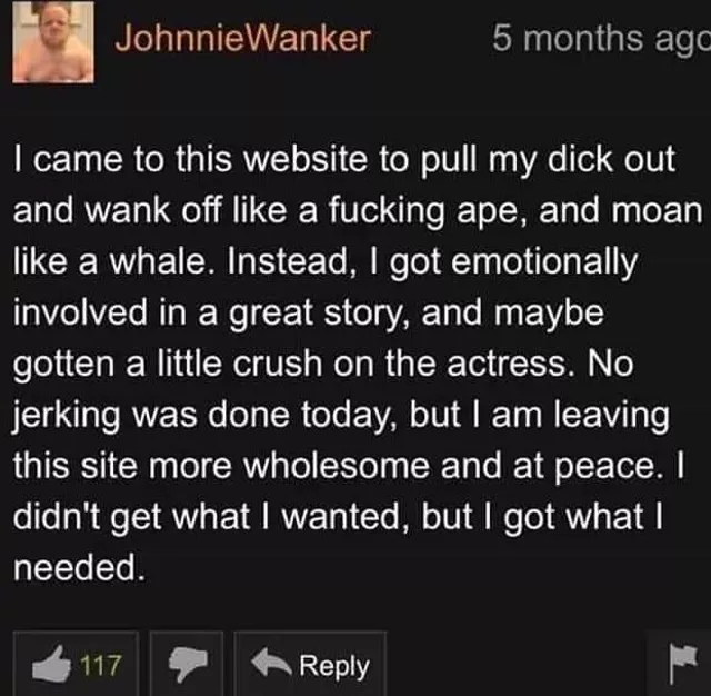 Wholesome comment