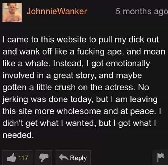 Wholesome comment