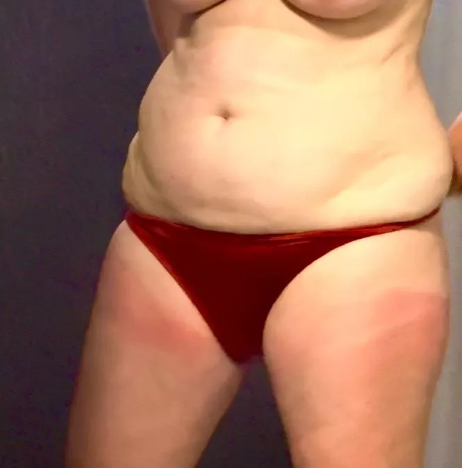 Who’s a fan of RED satin panties?