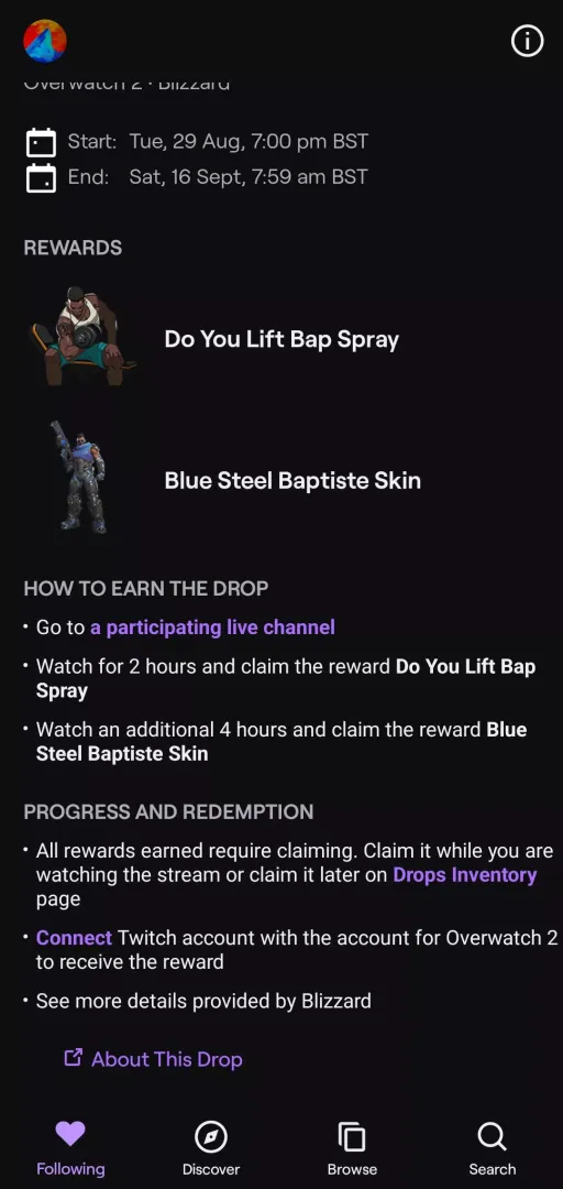 Why can't I begin this drop?