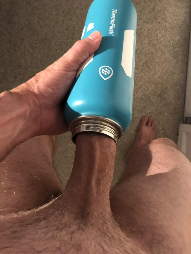 Wide mouth water bottle.