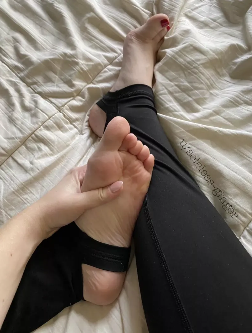 Wish you were here to massage them instead