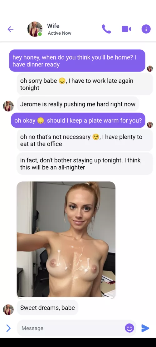 Working late again