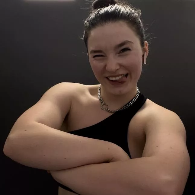 Working on shoulders and biceps