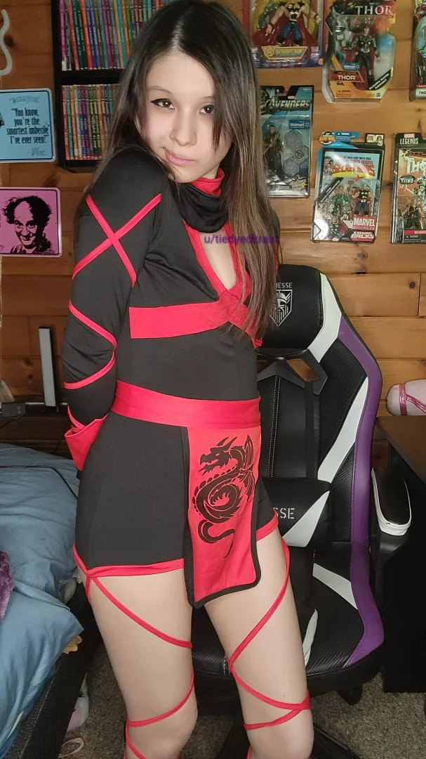 would I make a totally not stealthy, but adorable, dragon ninja
