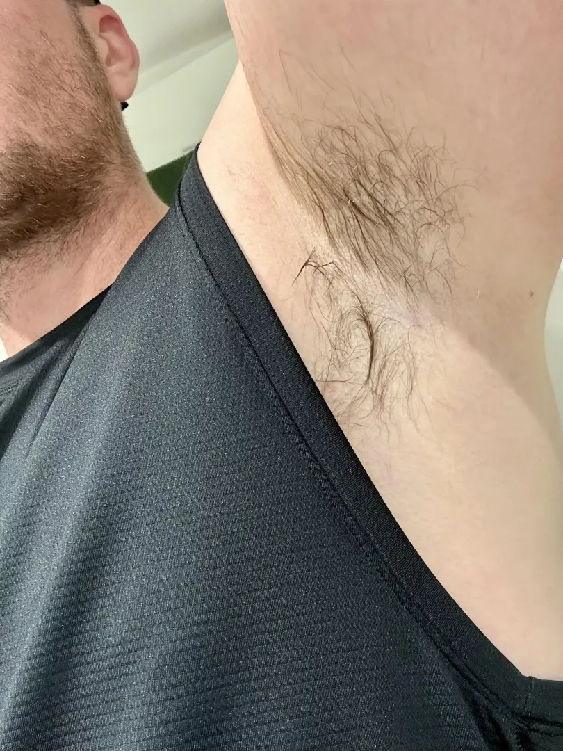 Would love someone to dig in under my after-jogging, sweaty pits