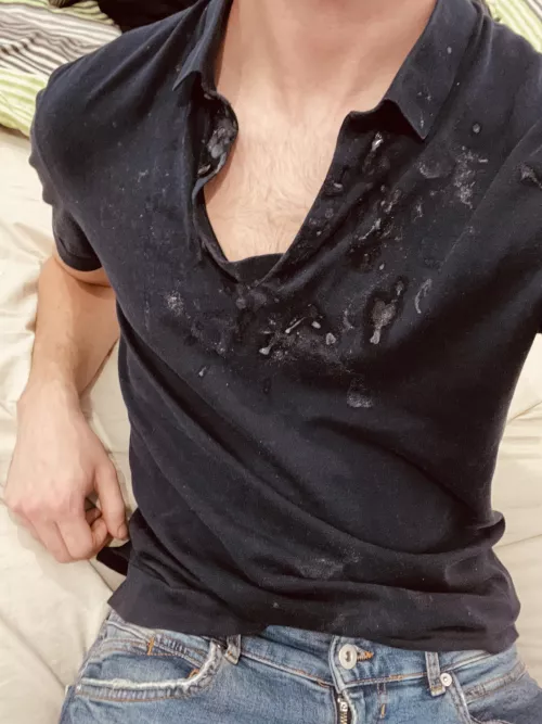 Would you add more cum to my polo, pretty please?